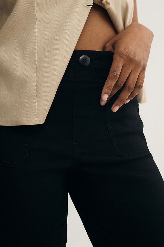 Maeve Colette Women's Linen High-Rise Wide-Leg Pants