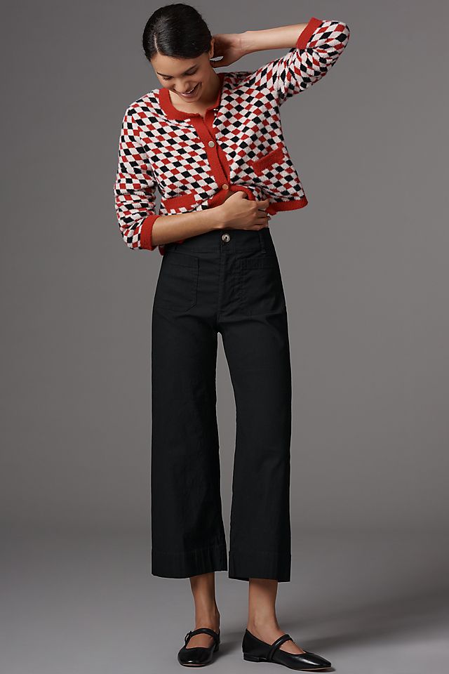 Maeve Colette Women's Linen High-Rise Wide-Leg Pants