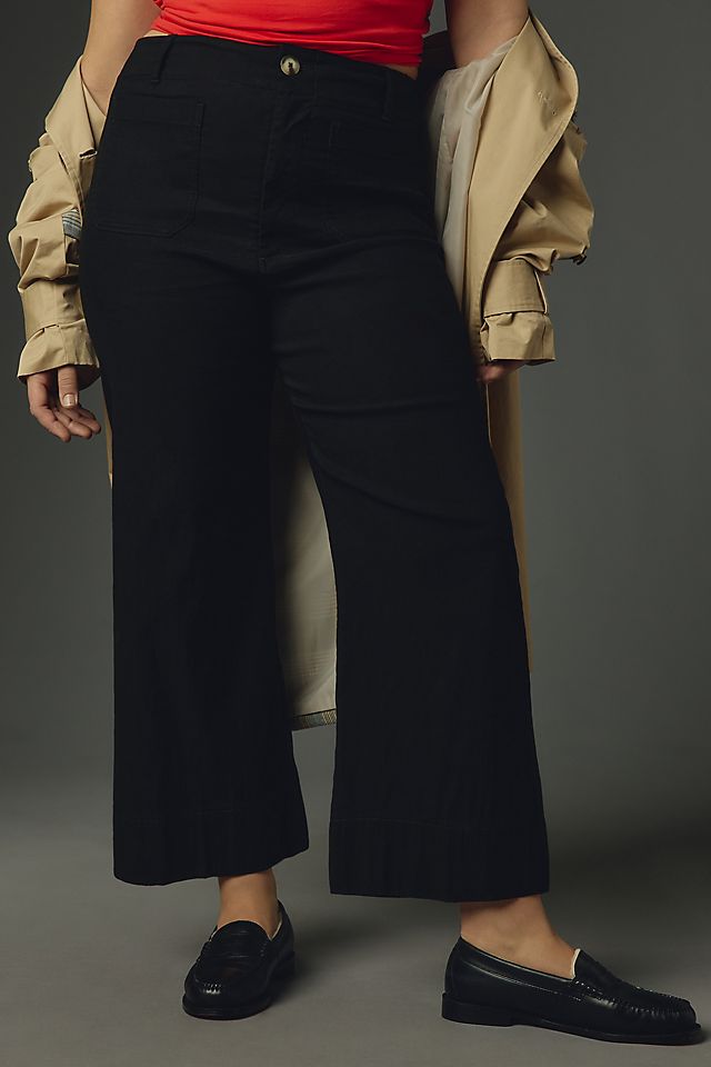 Maeve Colette Women's Linen High-Rise Wide-Leg Pants