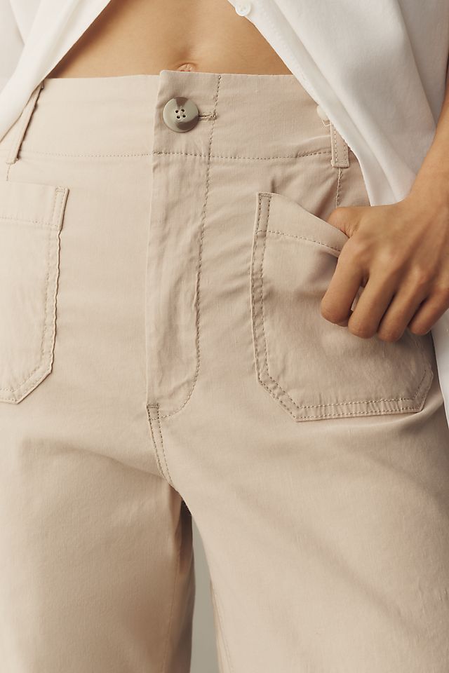 Maeve Colette Women's Linen High-Rise Wide-Leg Pants