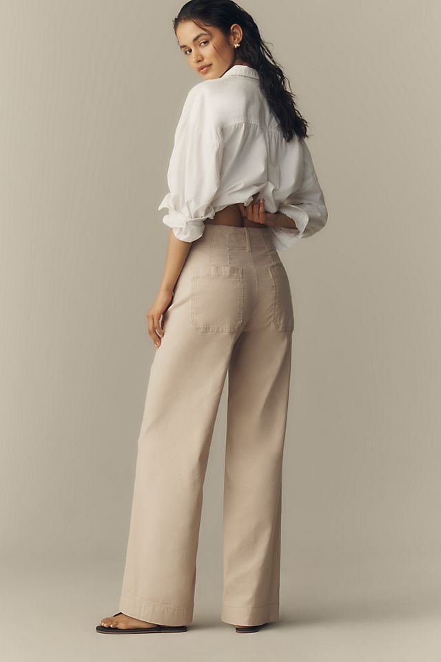 Maeve Colette Women's Linen High-Rise Wide-Leg Pants