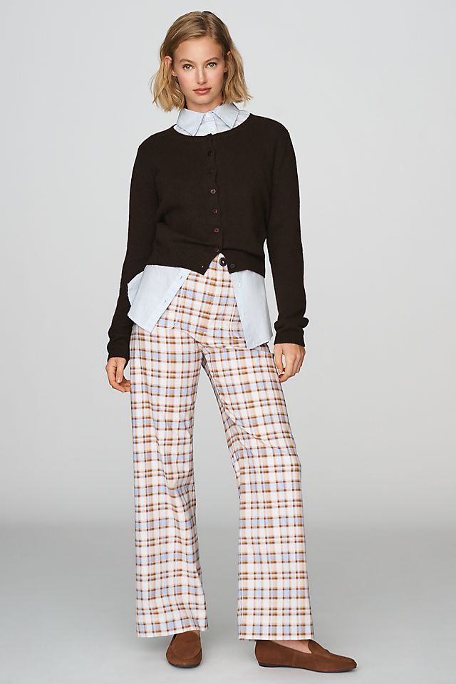 Maeve Colette Women's High-Rise Wide-Leg Full-Length Pants