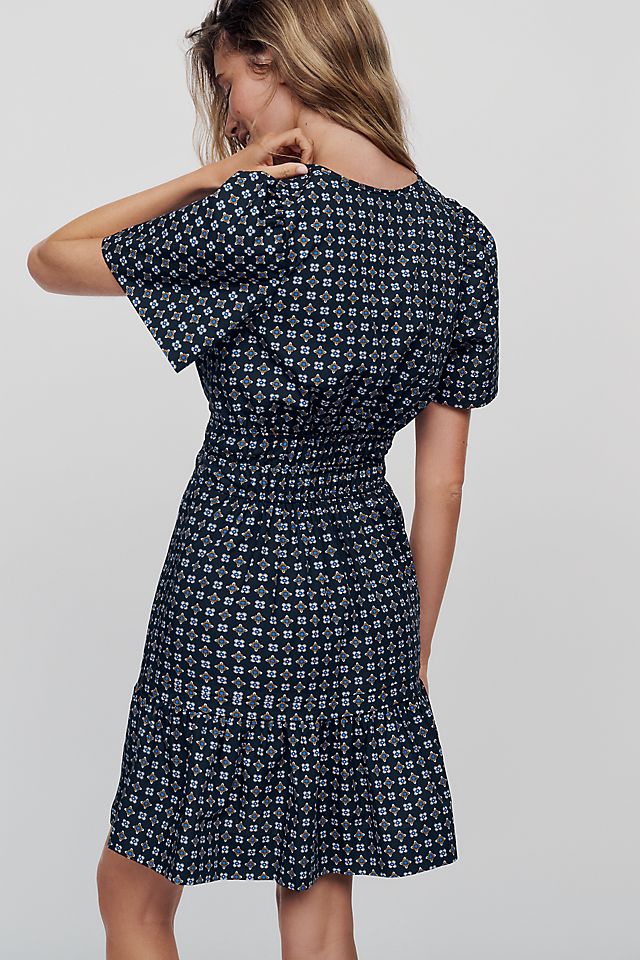 Anthropologie Somerset Women's Tiered Cotton Mini Dress
