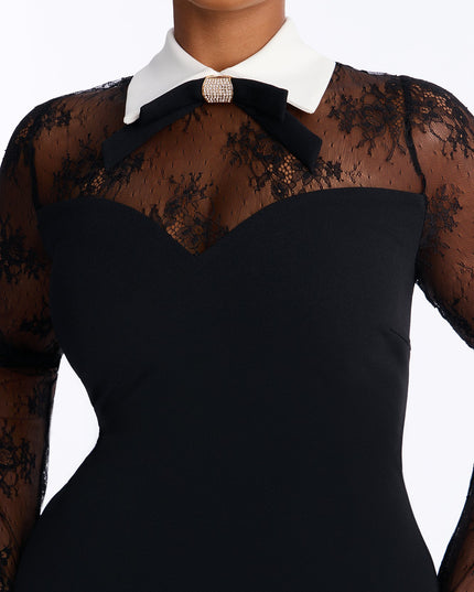 Fashion Nova Booked and Busy Long Sleeve Women's Midi Dress