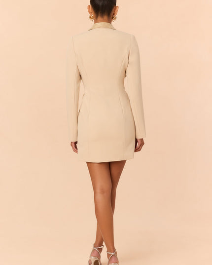 Fashion Nova Raina Long Sleeve Women's Blazer Mini Dress