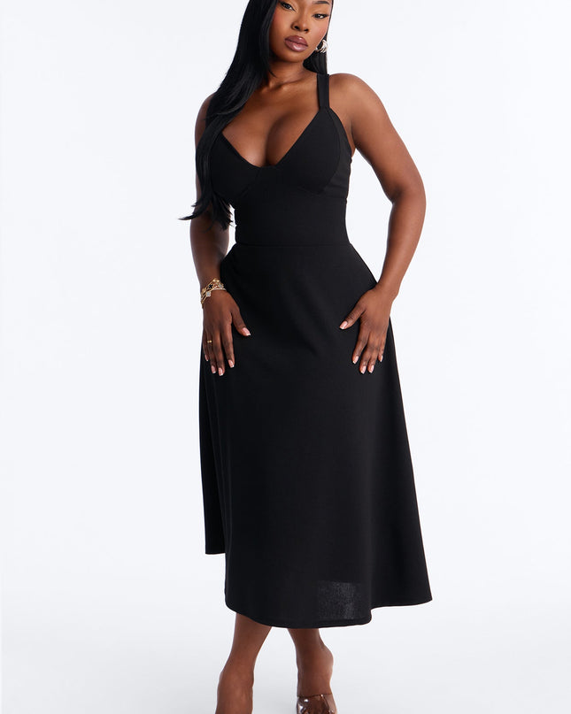 Fashion Nova Charolette Tank Strap Women's Midi Dress