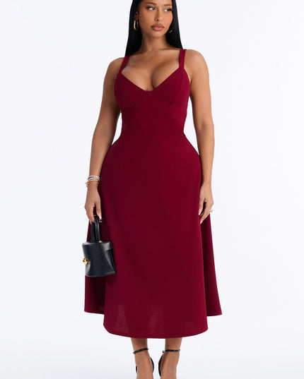 Fashion Nova Charolette Tank Strap Women's Midi Dress